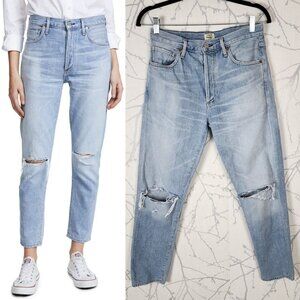 Citizens of Humanity Premium Vintage High Rise Classic Fit Crop Jeans